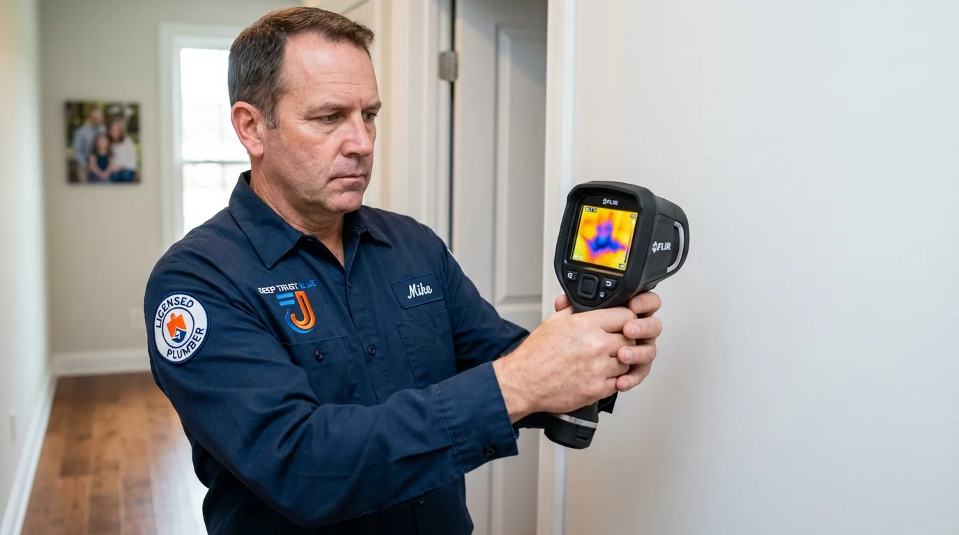 Thermal imaging leak detection by Johns Plumbing LLC in Thousand Oaks